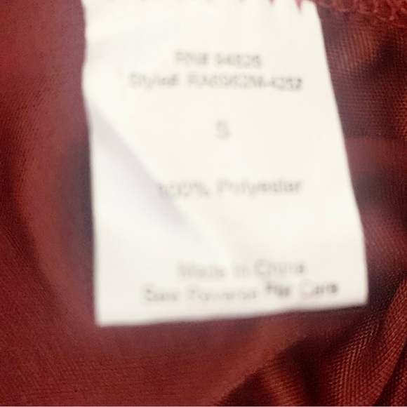 Tempted Hearts Satin Top Size Small - Picture 4 of 4